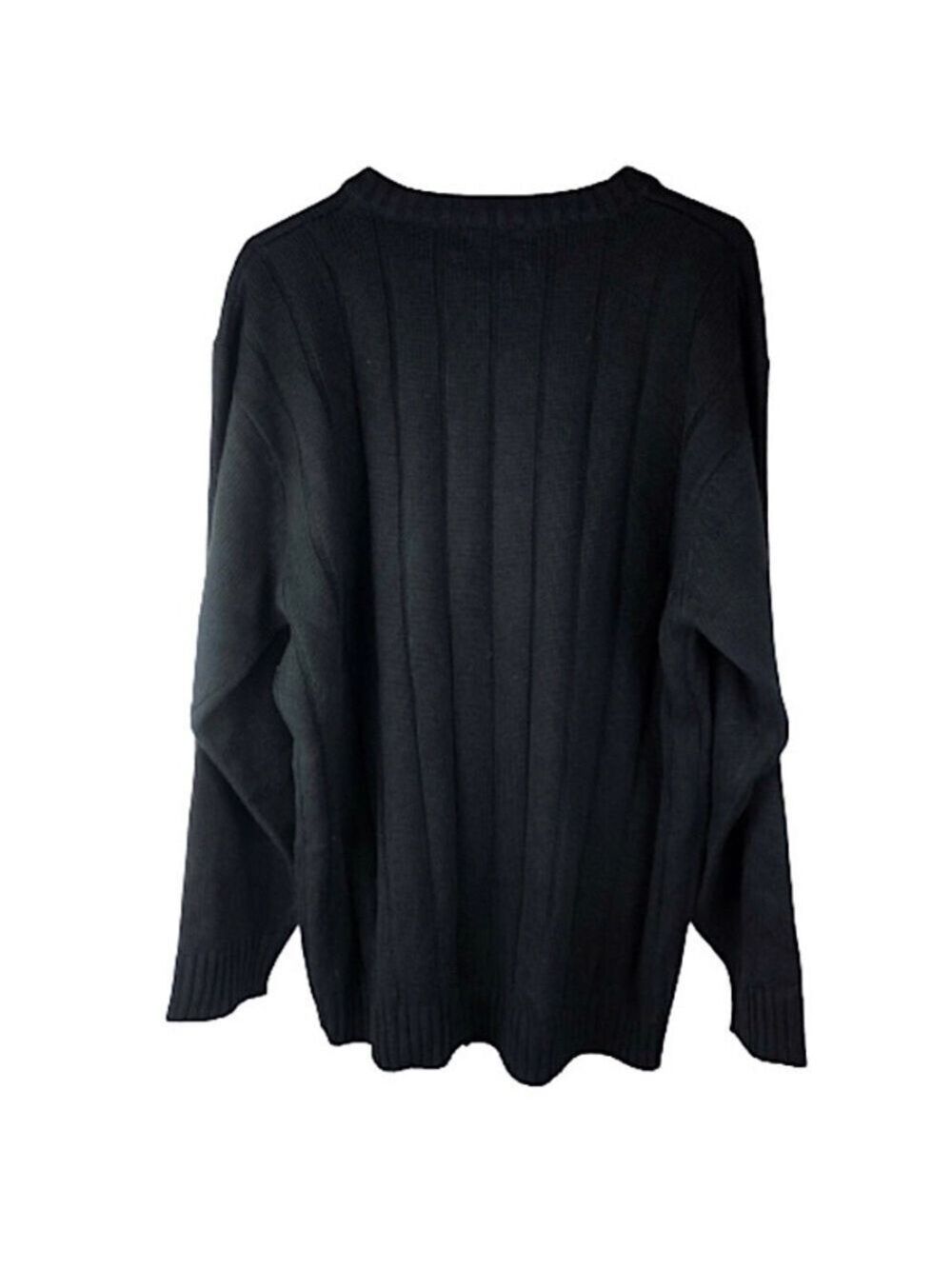 Men’s Ron Chereskin Vintage Black Sweater XL - Picture 3 of 7